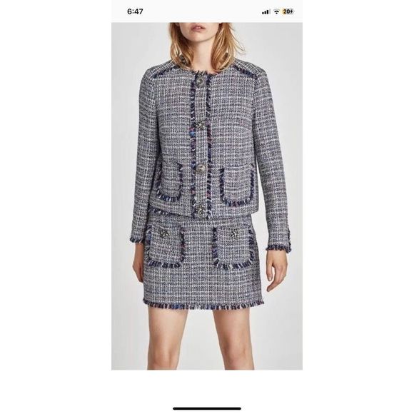 Zara tweed blazer jacket - Picture 14 of 14